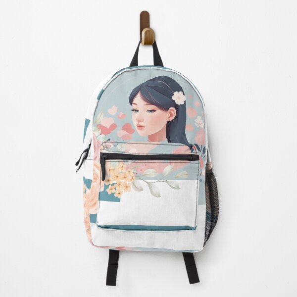 Item preview, Beautiful woman with black hair, pastel tones designed and sold by Piano-pn.