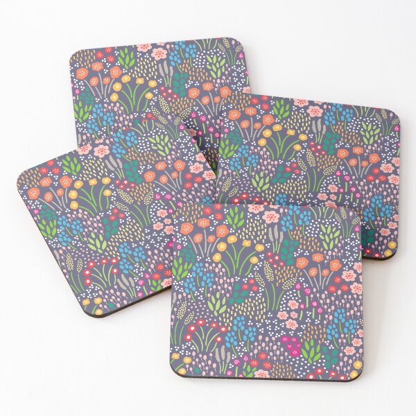 Item preview, Vibrant Floral Fun Botanical flower pattern designed and sold by Nicola-Rowe.