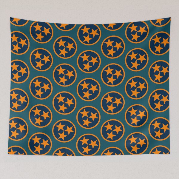 Item preview, Navy _amp_ Orange Tri-Star   designed and sold by Nigelwhipple.
