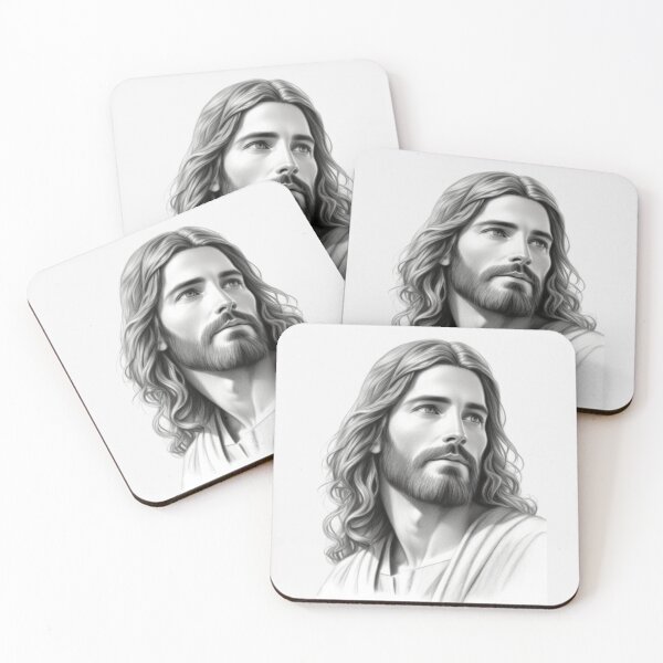 Item preview, Jesus Christ's face in pencil sketch designed and sold by Warih.