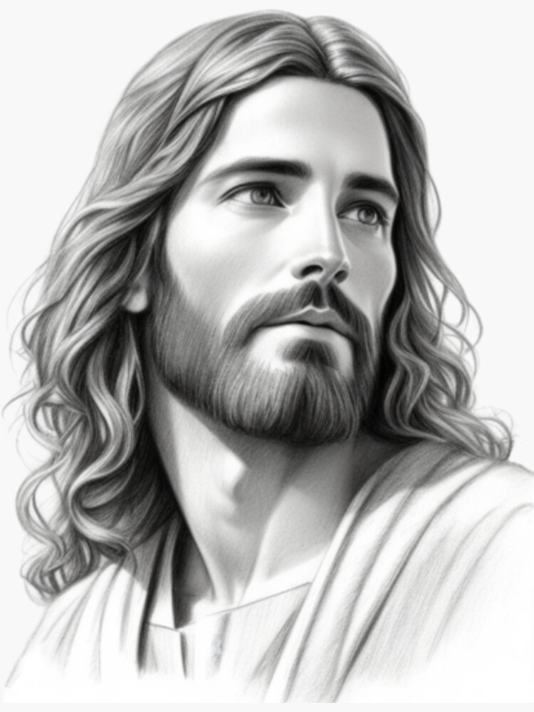 dibujo de la cara de jesus