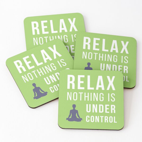 Item preview, Relax, nothing is under control, Funny Yoga Quote designed and sold by lagunaklein.