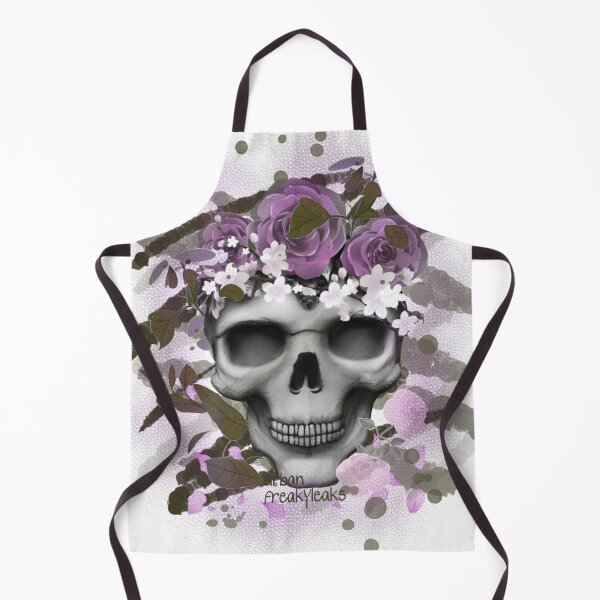 Item preview, Skull with purple roses designed and sold by inarausch2023.