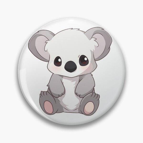 Item preview, Grey Koala eating leaves designed and sold by SundayDonuts.
