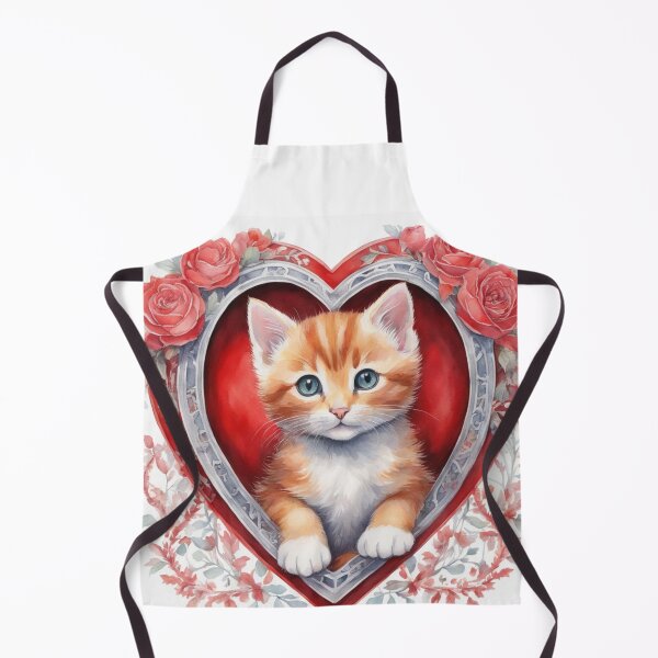 Item preview, A lovely little kitten framed by a heart designed and sold by Msretief.