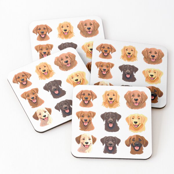 Item preview, Cute Retriever Faces Pack designed and sold by Daytalk.