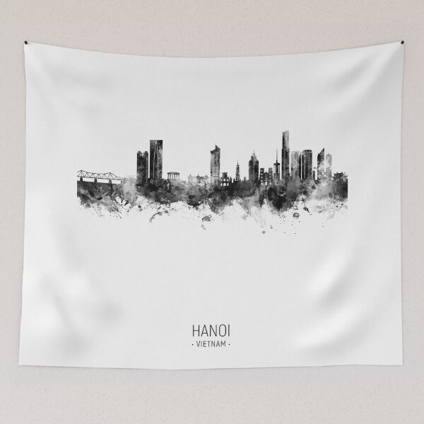 Item preview, Hanoi (Saigon) Vietnam Skyline designed and sold by ArtPrints.