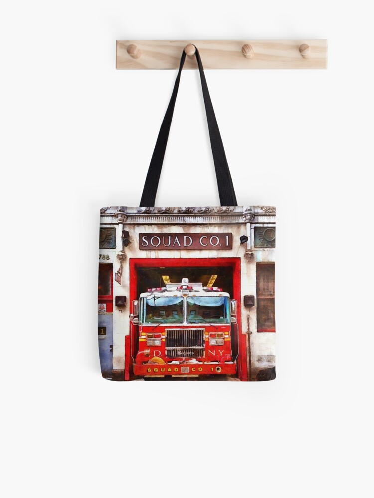 Fire Fighter Fireman Decor Firehouse Squad 1 Watercolor