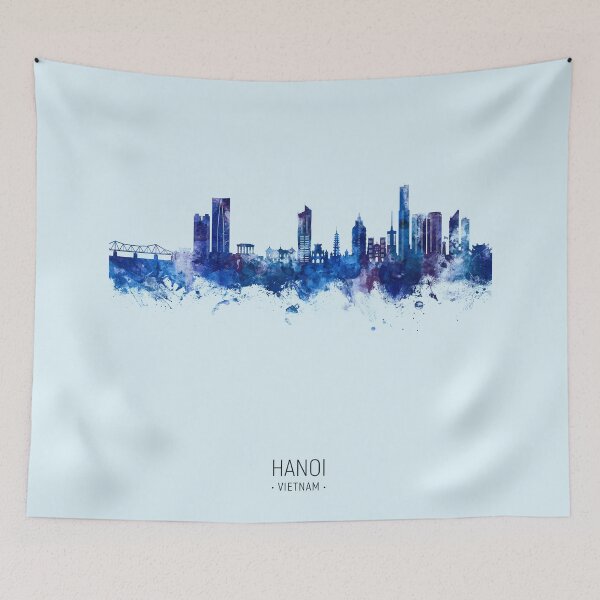 Item preview, Hanoi (Saigon) Vietnam Skyline designed and sold by ArtPrints.