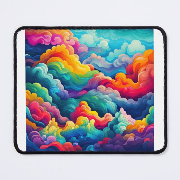Item preview, Abstraction rainbow waves full of colors pattern designed and sold by SmileshareShop.