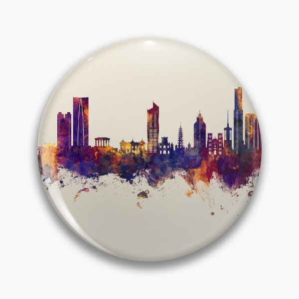 Item preview, Hanoi (Saigon) Vietnam Skyline designed and sold by ArtPrints.