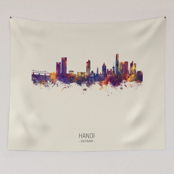 Item preview, Hanoi (Saigon) Vietnam Skyline designed and sold by ArtPrints.