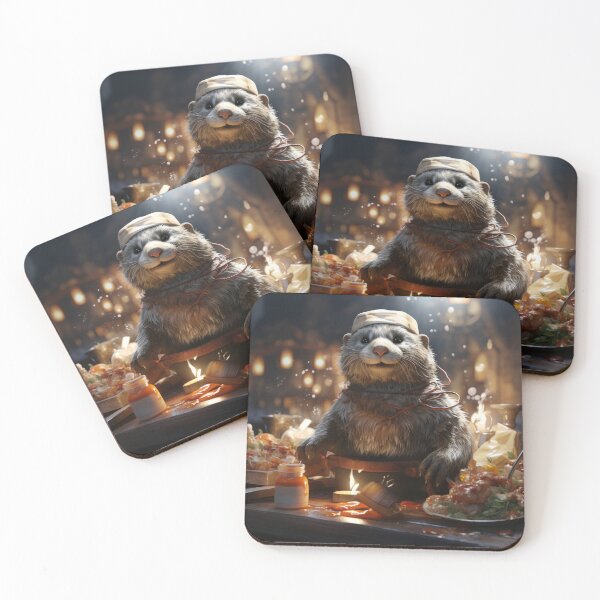 Item preview, Whimsical Otter Chef: Okonomiyaki Dreams designed and sold by SmileCatalysts.