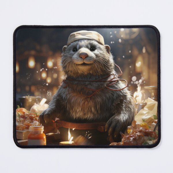 Item preview, Whimsical Otter Chef: Okonomiyaki Dreams designed and sold by SmileCatalysts.