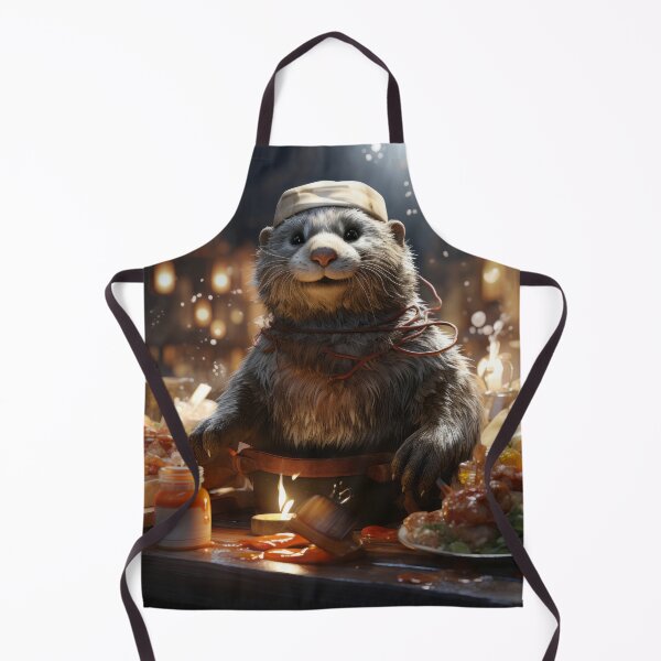 Item preview, Whimsical Otter Chef: Okonomiyaki Dreams designed and sold by SmileCatalysts.