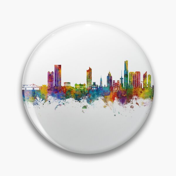 Item preview, Hanoi (Saigon) Vietnam Skyline designed and sold by ArtPrints.