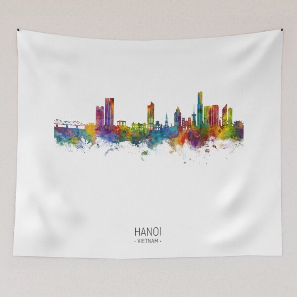 Item preview, Hanoi (Saigon) Vietnam Skyline designed and sold by ArtPrints.