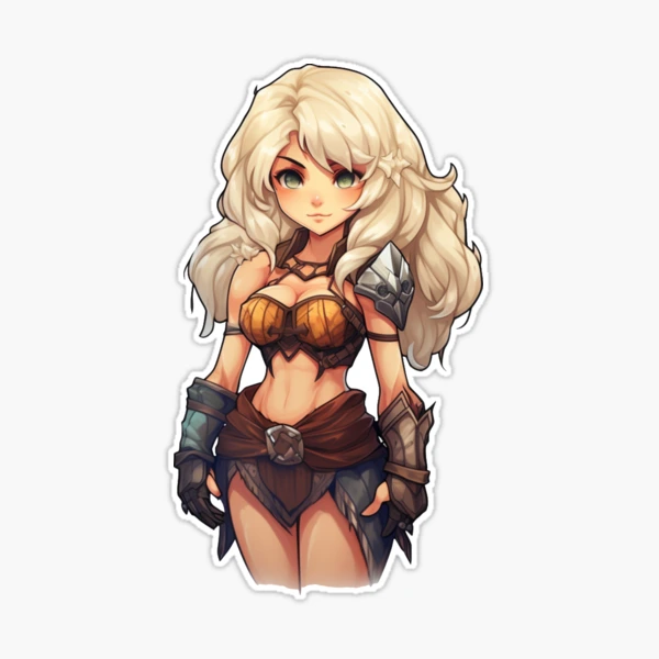 D&D Artic Female Fighter Sticker for Sale by TellezStickers