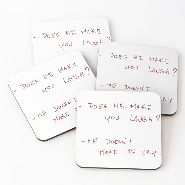 Item preview, -Does He Make Your Laugh? -He Doesn’t Make Me Cry. designed and sold by DreamersSoul.