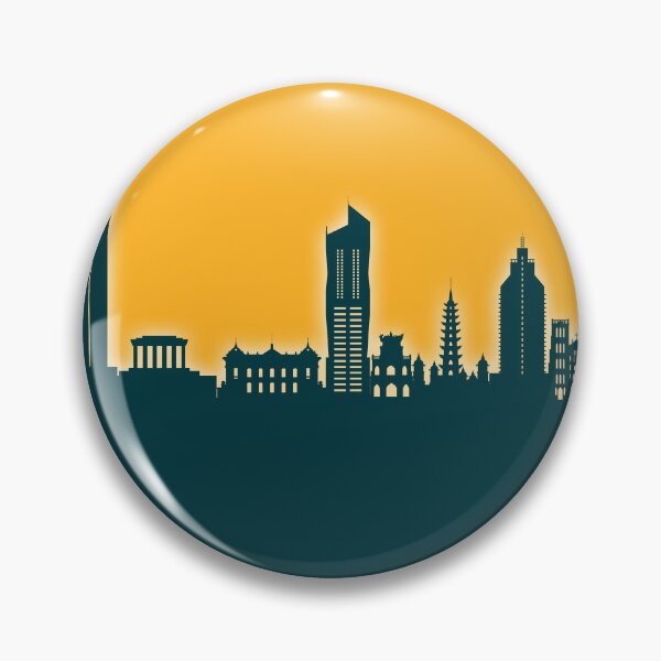 Item preview, Hanoi (Saigon) Vietnam Skyline designed and sold by ArtPrints.
