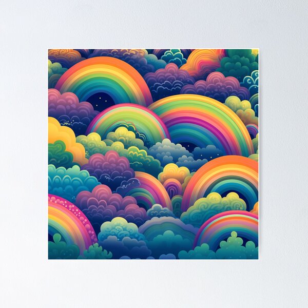Item preview, Full of colors rainbows pattern designed and sold by SmileshareShop.