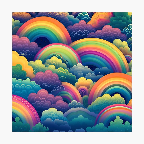 Item preview, Full of colors rainbows pattern designed and sold by SmileshareShop.