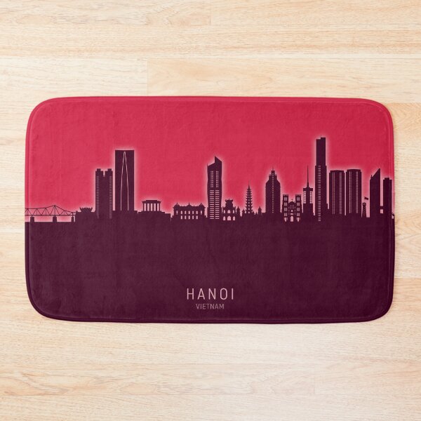 Item preview, Hanoi (Saigon) Vietnam Skyline designed and sold by ArtPrints.