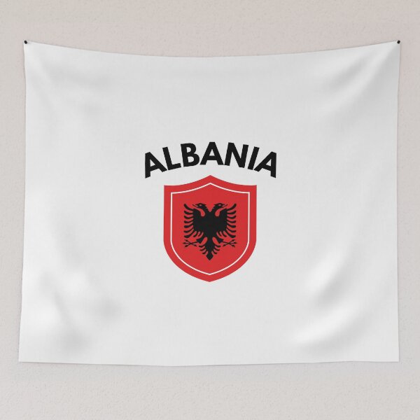 Item preview, Alabanian Flag Shield designed and sold by Sachithra Munasinghe.