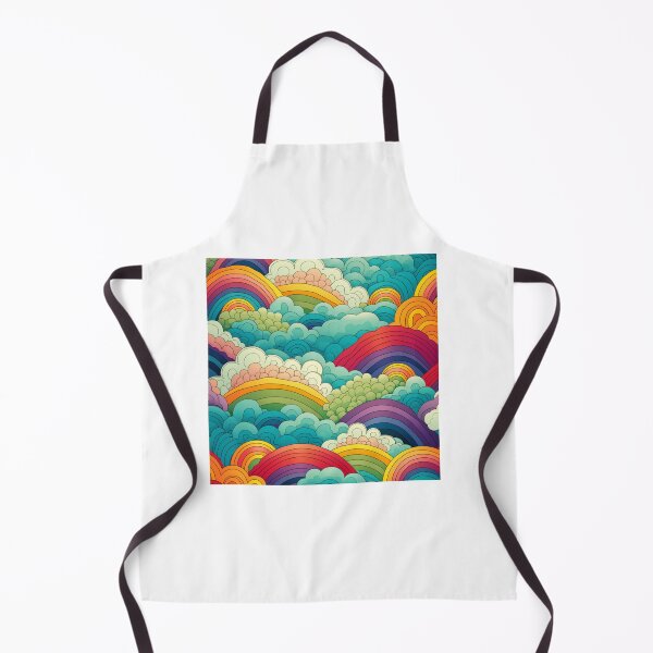 Item preview, Abstraction rainbows between bubbles pattern designed and sold by SmileshareShop.