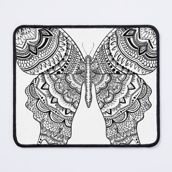 Item preview, Graphic design black and white butterfly art print designed and sold by dcrc.