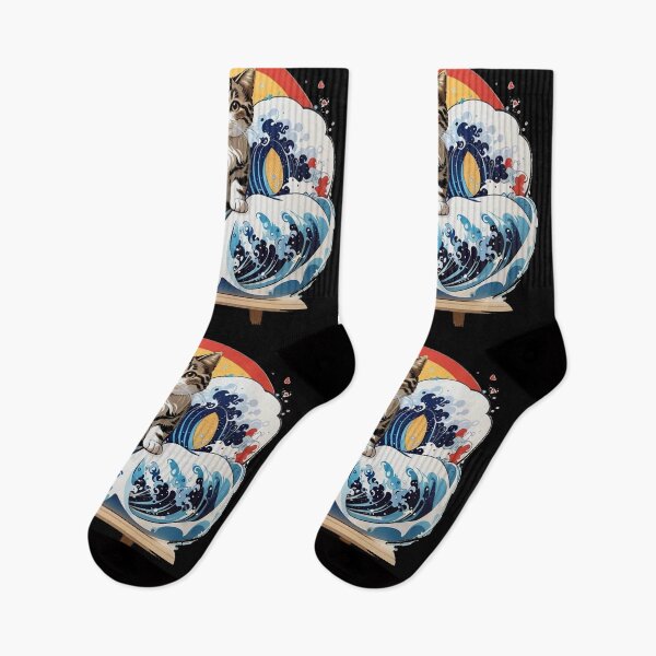 Item preview, Cat On A Wave designed and sold by TrendyPalette.