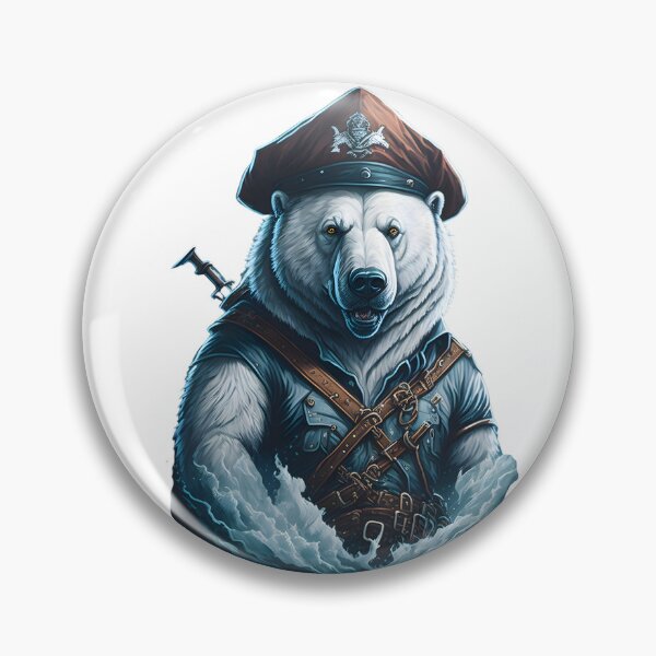 Item preview, Pirate Polar Bear designed and sold by MoxieVibe.