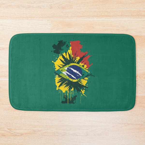 Item preview, Brazil flag creative splash art designed and sold by Dr-Kane.