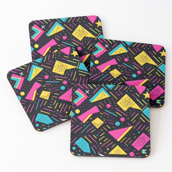 Item preview, Funky 80s and 90s Nostalgia Pop Pattern designed and sold by AeonAcademy.