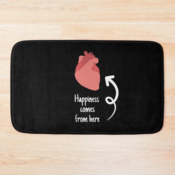 Item preview, Happiness Comes From The Heart - Happy Philosophy and Intellectual Quotes designed and sold by ethanzakicab.