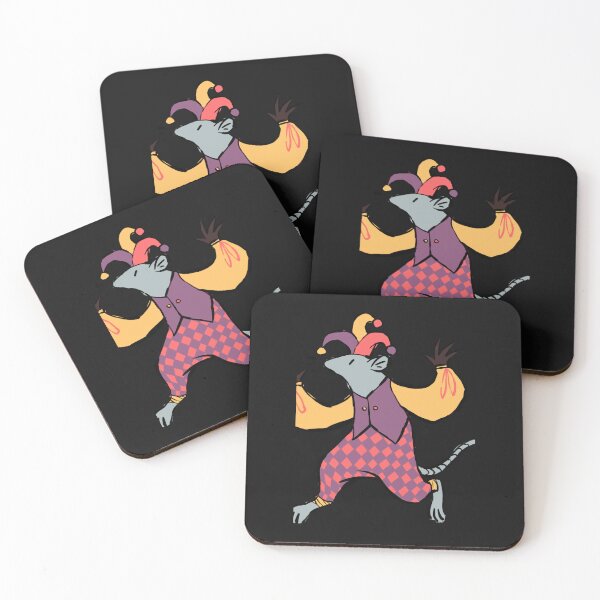 Item preview, Jester Rat Sticker designed and sold by KirstePowlowski.
