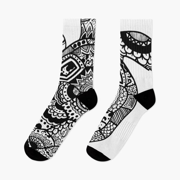 Item preview, Graphic design black and white sea turtle art print designed and sold by dcrc.