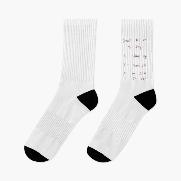 Item preview, Things To Do Today: 1 - Wake up 2 - Survive 3 - Go Back To Bed designed and sold by DreamersSoul.