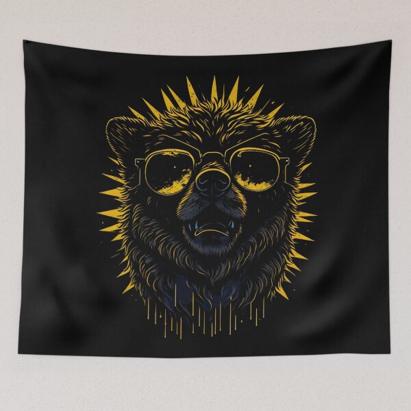 Item preview, Funk Sun Glasses Bear designed and sold by MoxieVibe.