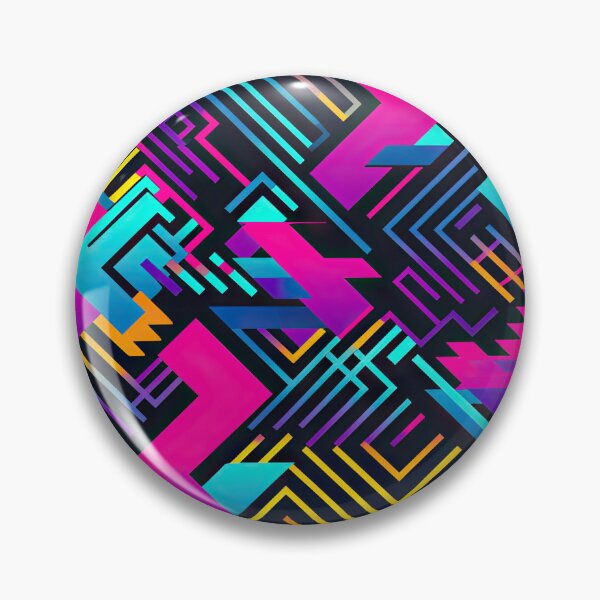 Item preview, 80s and 90s Retro Pop Synthwave Pattern designed and sold by AeonAcademy.