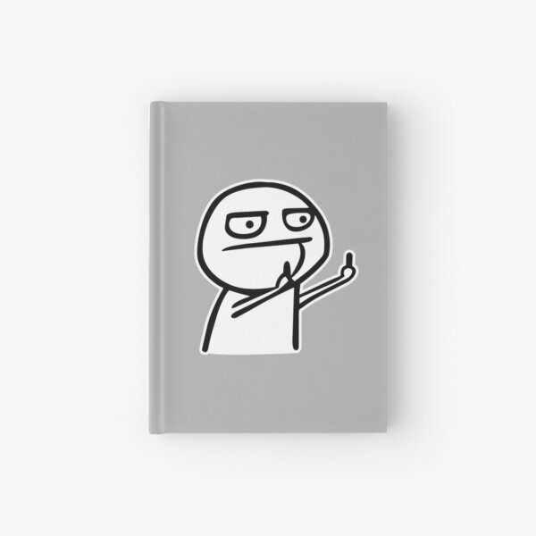 Funny Fuck Middle finger Troll Face Meme Metal Print for Sale by Tee Story