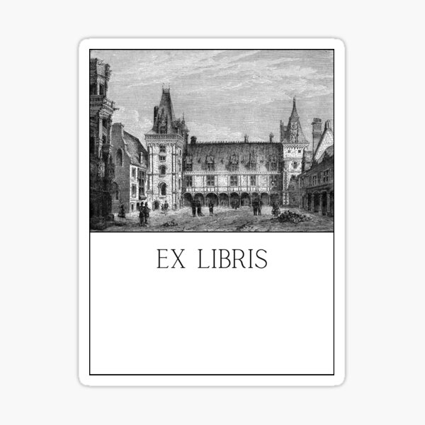 Item preview, Blois Castle Wing of Louis XII Ex Libris  designed and sold by Roaming  the Greenwood.