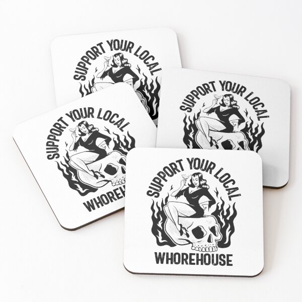Item preview, Support Your Local Whorehouse Funny Men_s Humor Gear designed and sold by Kiadea.