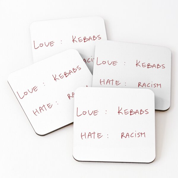 Item preview, Love : Kebabs Hate : Racism designed and sold by DreamersSoul.