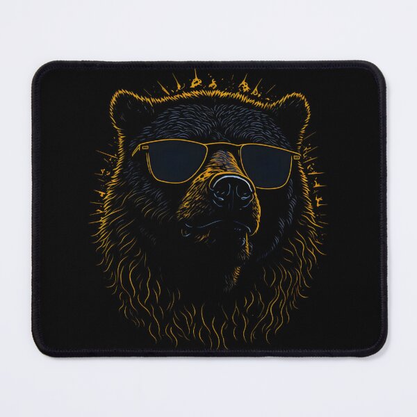 Item preview, Funk Sun Glasses Bear designed and sold by MoxieVibe.