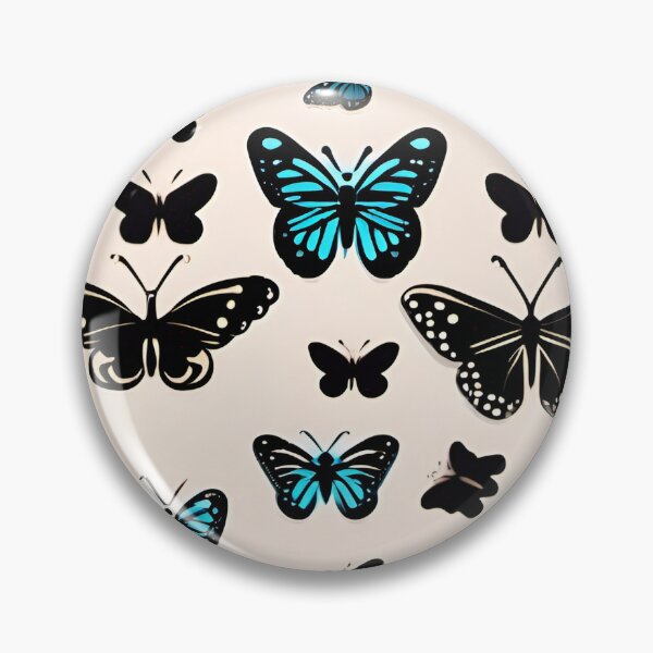Item preview, blue butterflies pattern designed and sold by DRAGONFIASCO.