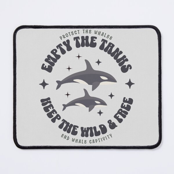 Item preview, Empty the tanks, Animal rights, Orca Lover gifts designed and sold by BronikowskiART.