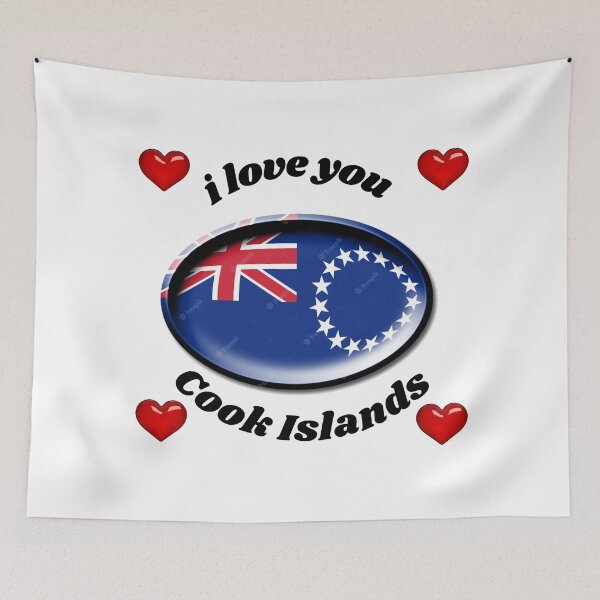 Aperçu de l'œuvre flag cook islands créée et vendue par CARANIACLS.