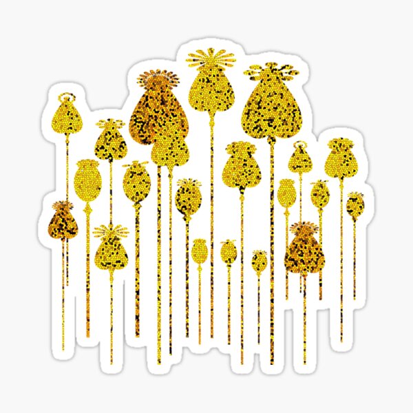 Item preview, golden poppy heads zaira dzhaubaeva transparent	 designed and sold by dsktxatulb5.
