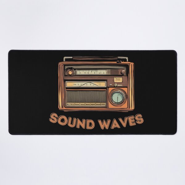Item preview, radio sound waves a comic style radio designed and sold by Rhmony.